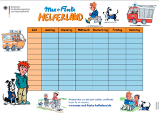 Stundenplan mit Max und Flocke (verweist auf: Stundenplan mit Max und Flocke)